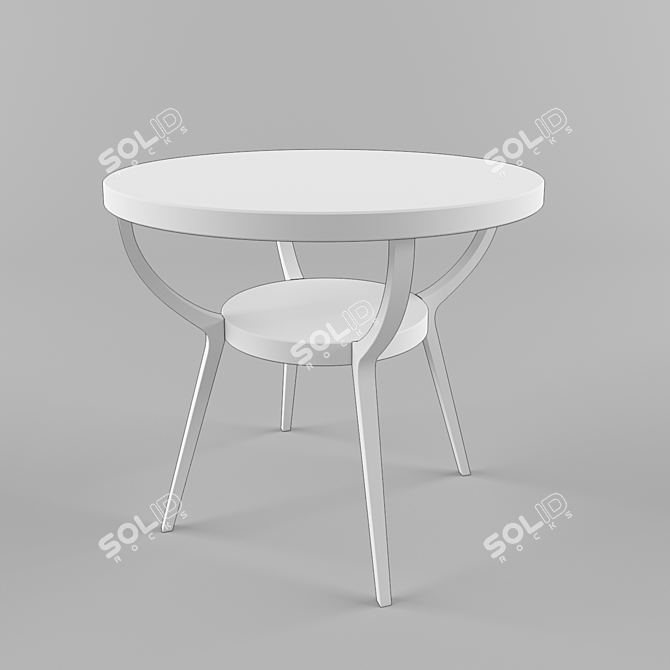 Elegant Harrison Side Table | Contemporary Décor 3D model image 2