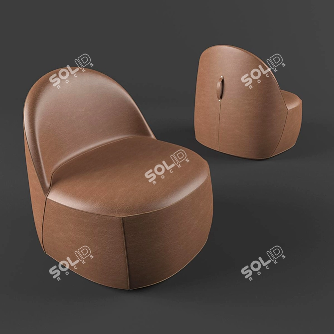 Bernhardt Design Modern Mitt.rar Chair 3D model image 3