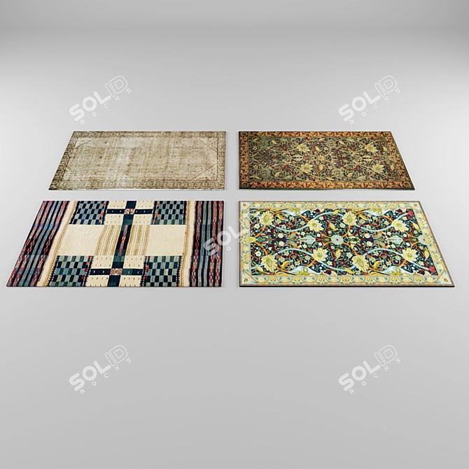 Ethnic Style Carpets 3D model image 1