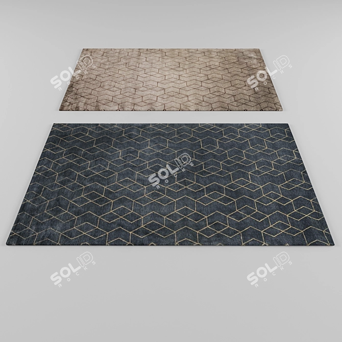 Luxury Velvet Carpet 3D model image 1