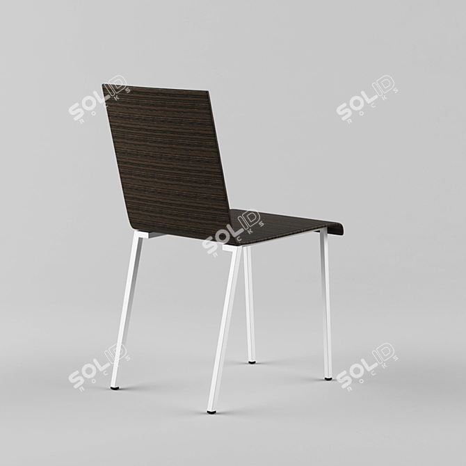 Stylish Kuadro Chair 3D model image 2