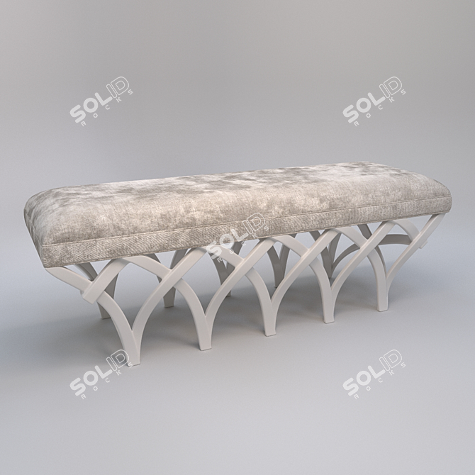 Gothic Arch Banquette 3D model image 1