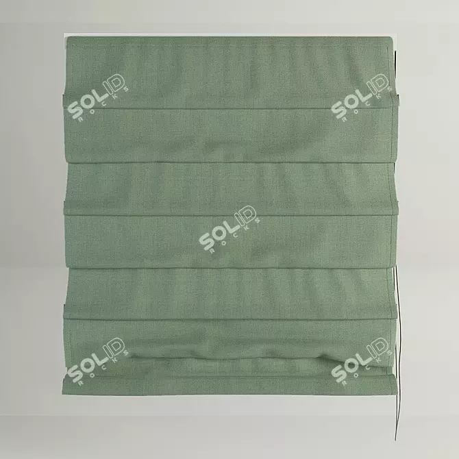 Title: Modern Roman Curtains 3D model image 1