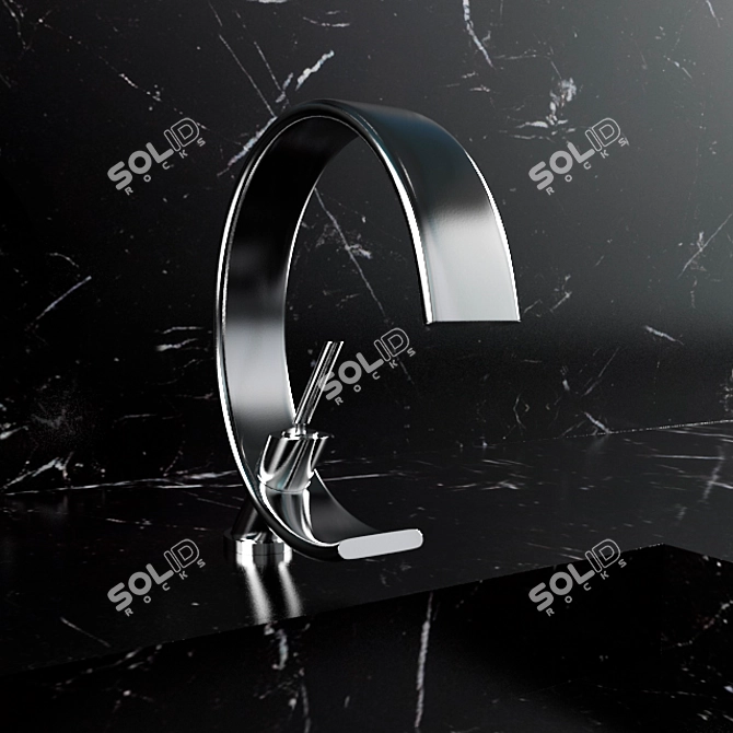 Gessi Chrome Concept Faucet 3D model image 1