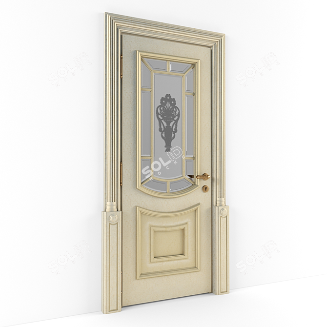 LUIGI 910mm Door 3D model image 1