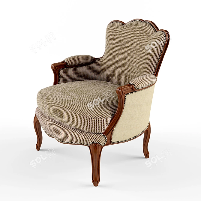 Elegant Gillesnouailhac Bergere 3D model image 1