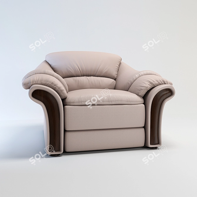 Cozy Comfort Armchair 3D model image 1