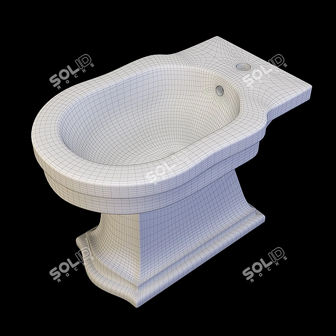 Althea Royal Floor Toilet & Bidet 3D model image 8