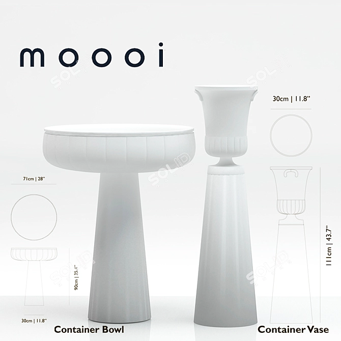 MOOOI Container Vase-Bowl 3D model image 1