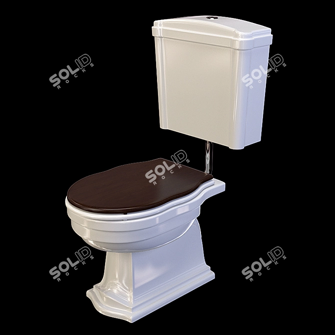 Althea Royal Toilet - Low & High Level 3D model image 5