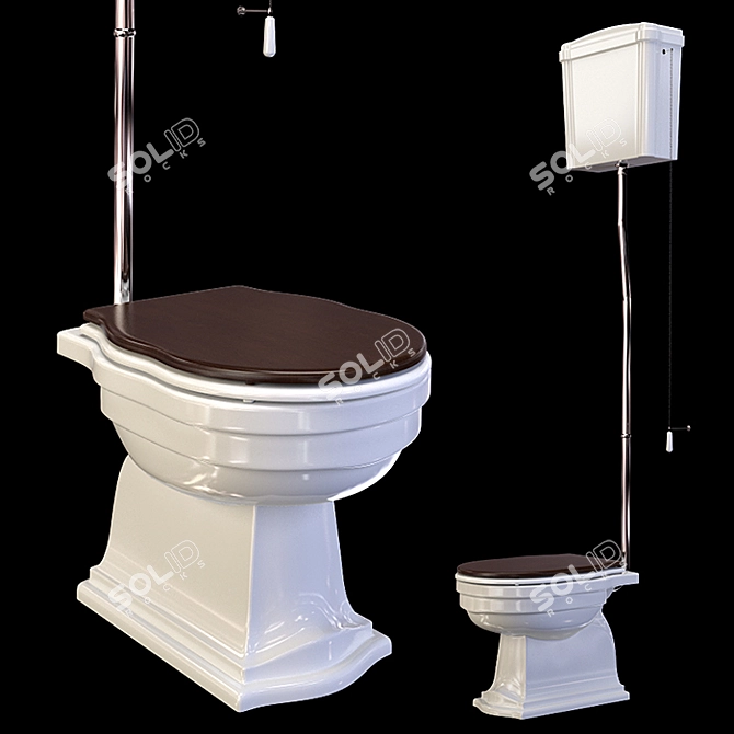 Althea Royal Toilet - Low & High Level 3D model image 6