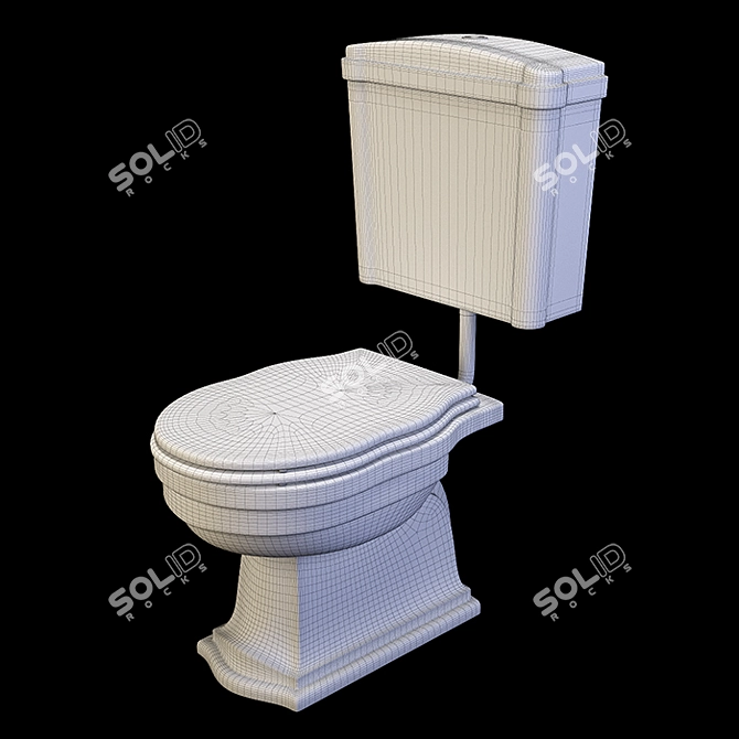 Althea Royal Toilet - Low & High Level 3D model image 7