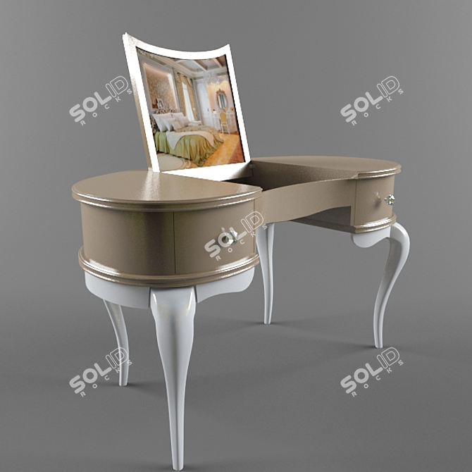 Modern Wood Chest of Drawers 3D model image 1