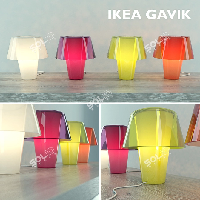 Cozy Glow Lamp Set 3D model image 1