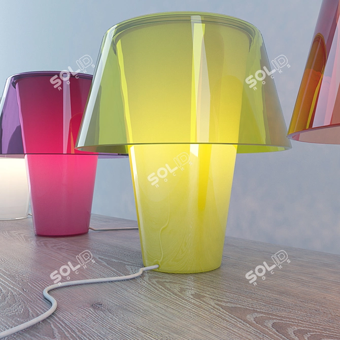 Cozy Glow Lamp Set 3D model image 2