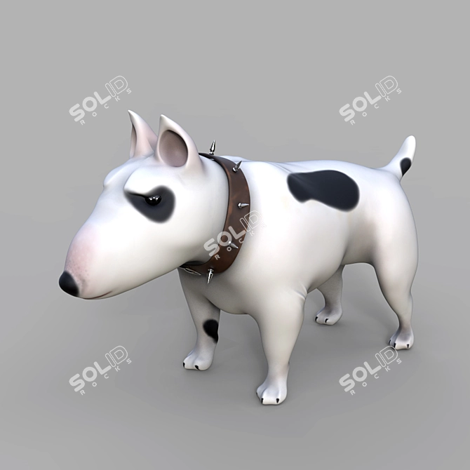 Playful Bull Terrier Zsuzsa 3D model image 1