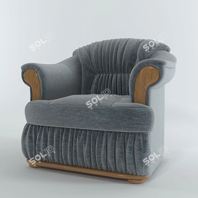  Ultimate Relaxation: Oasis Armchair 3D model image 1