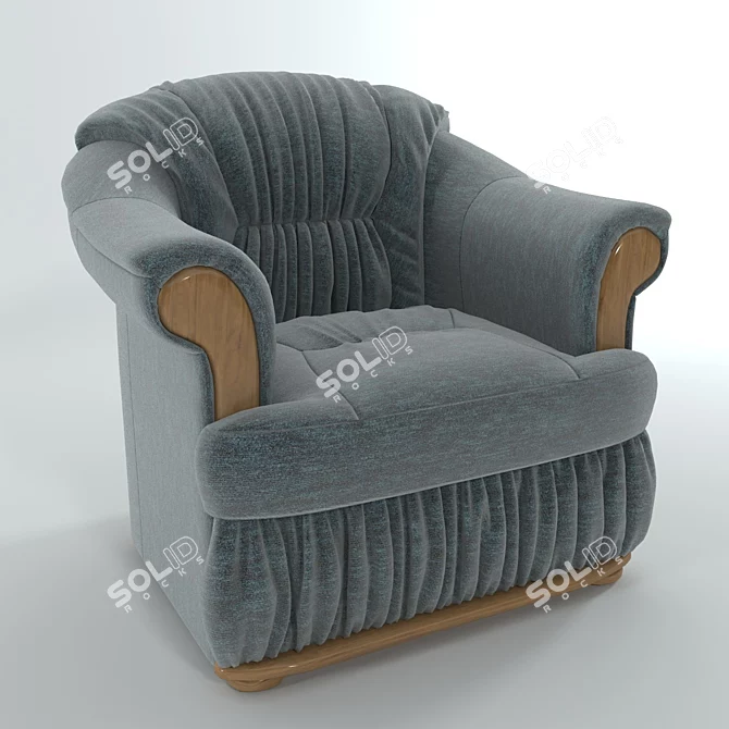  Ultimate Relaxation: Oasis Armchair 3D model image 2