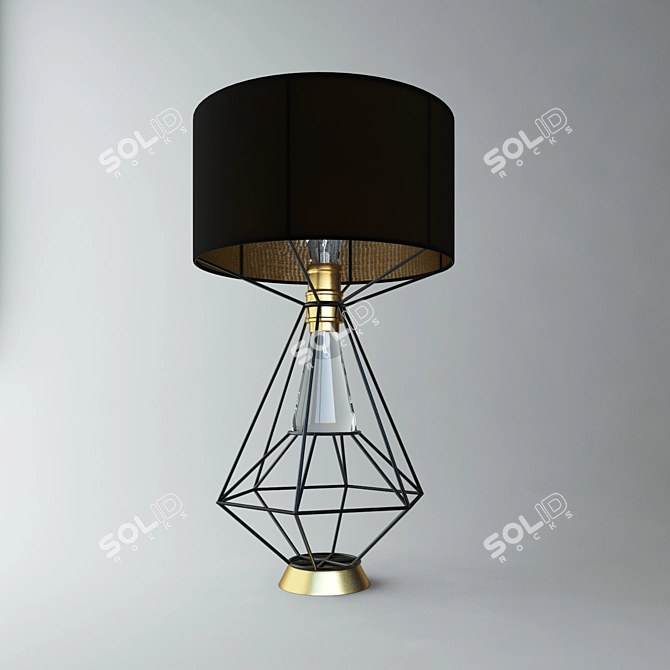 Elegant Nola Table Lamp 3D model image 1