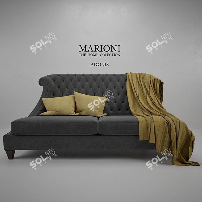 Luxury MARIONE Adonis Sofa 3D model image 1