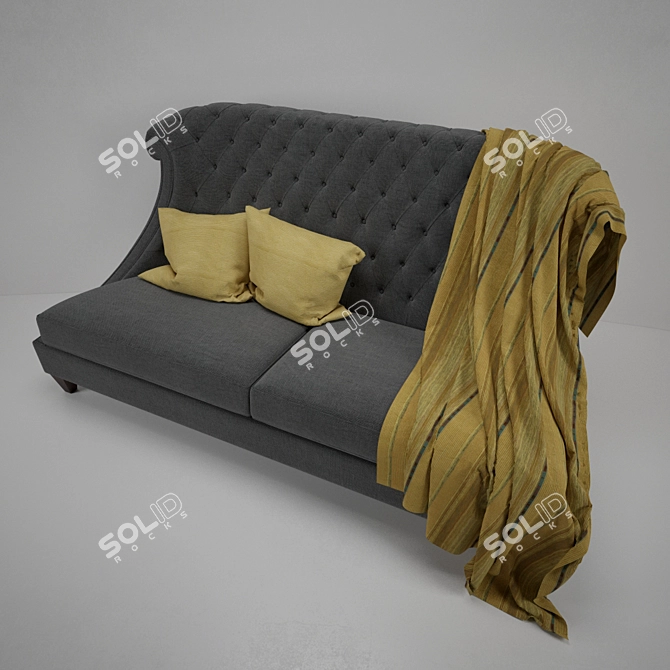 Luxury MARIONE Adonis Sofa 3D model image 2