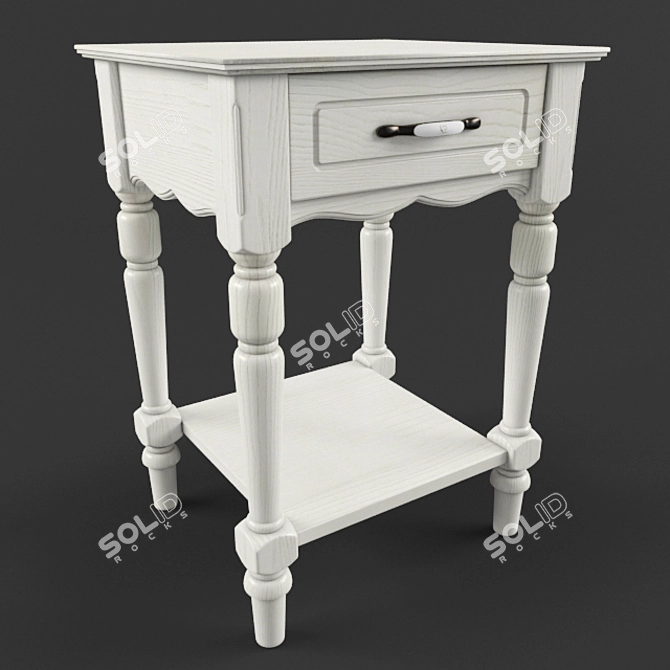 Francoise Bedside Table 3D model image 1