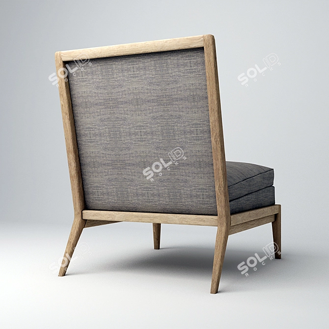 Sophisticated Infante Lounge Chair 3D model image 2