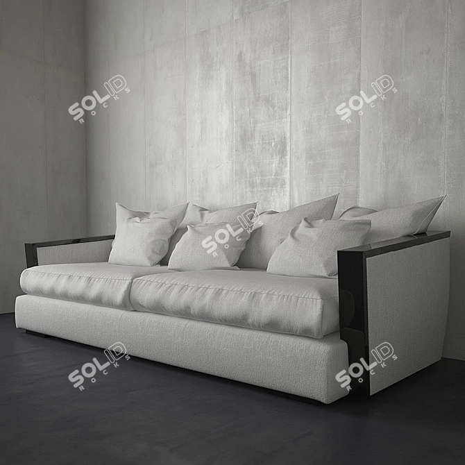 Elegant EGO Italian Sofa 3D model image 1