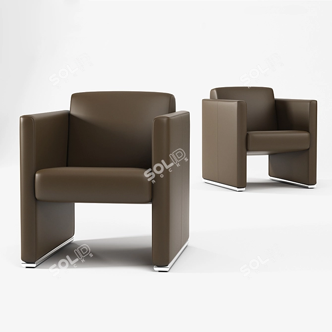 Elegant Bolero Chair 2810 3D model image 1