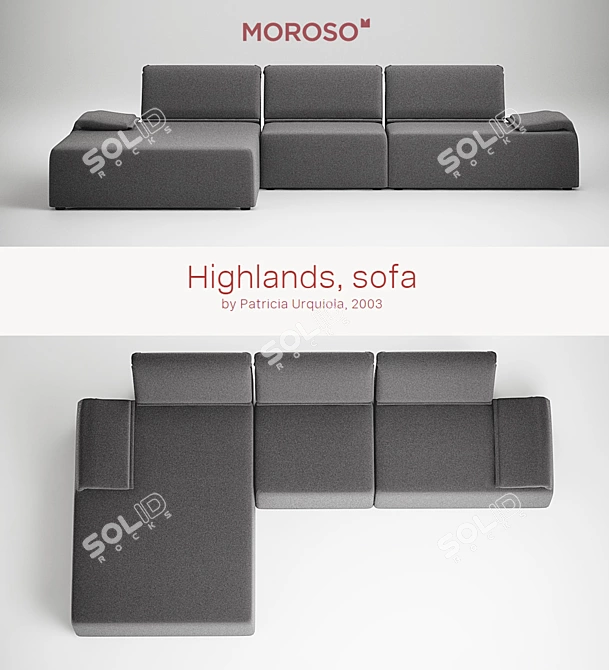 Luxury Comfort: Moroso Highlands 3D model image 1