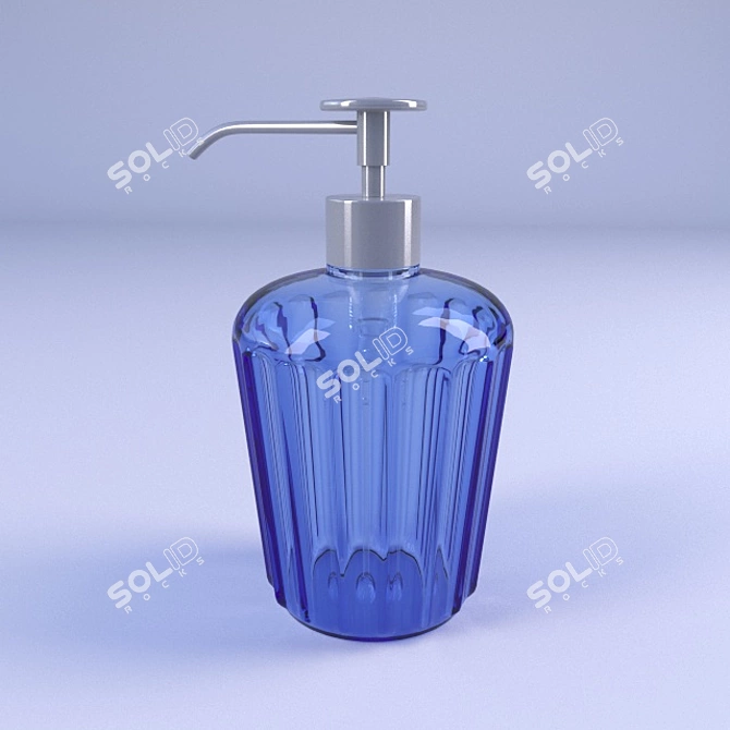 Sleek Ceramic Soap Dish 3D model image 1