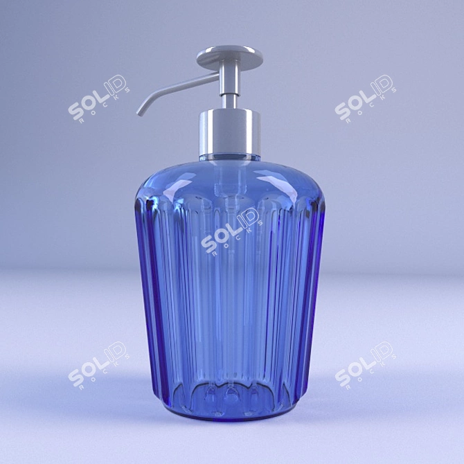 Sleek Ceramic Soap Dish 3D model image 2