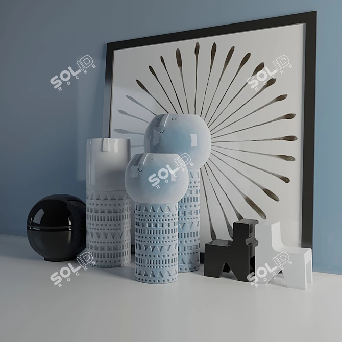 Corona Render Atelier Stella Vases 3D model image 2