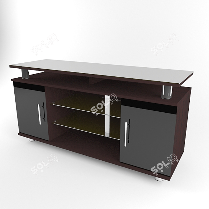 Modern TV Stand 3D model image 1