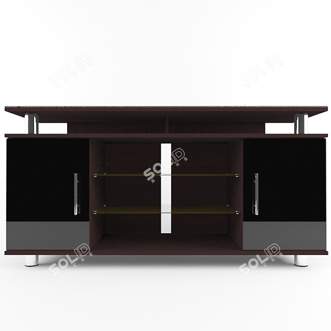 Modern TV Stand 3D model image 2