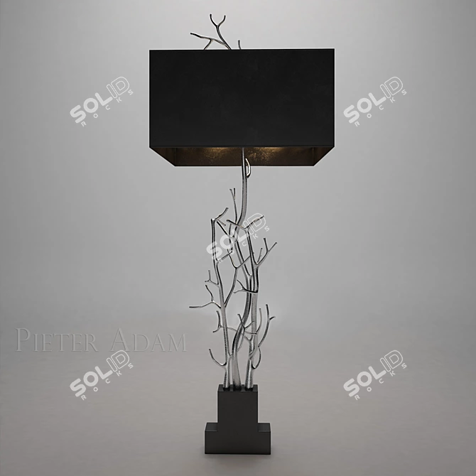 Twiggy Table Lamp: Pieter Adam Design 3D model image 1