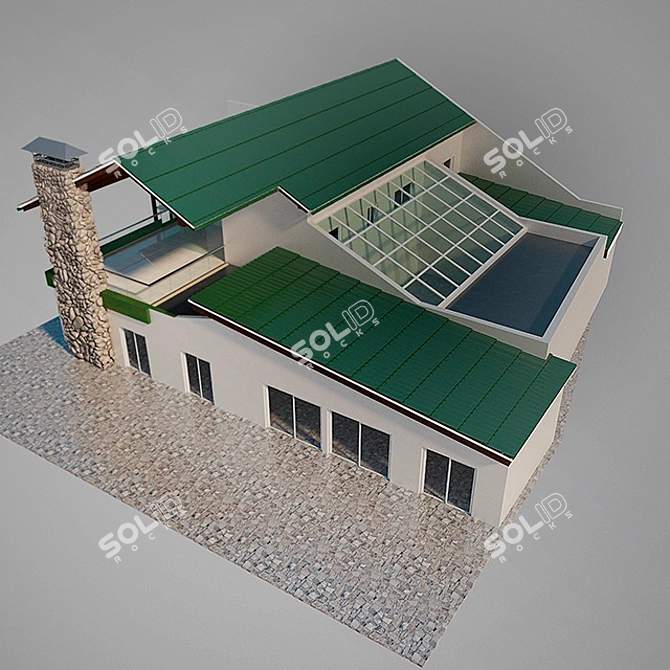 Bird's Paradise Cottage 3D model image 1