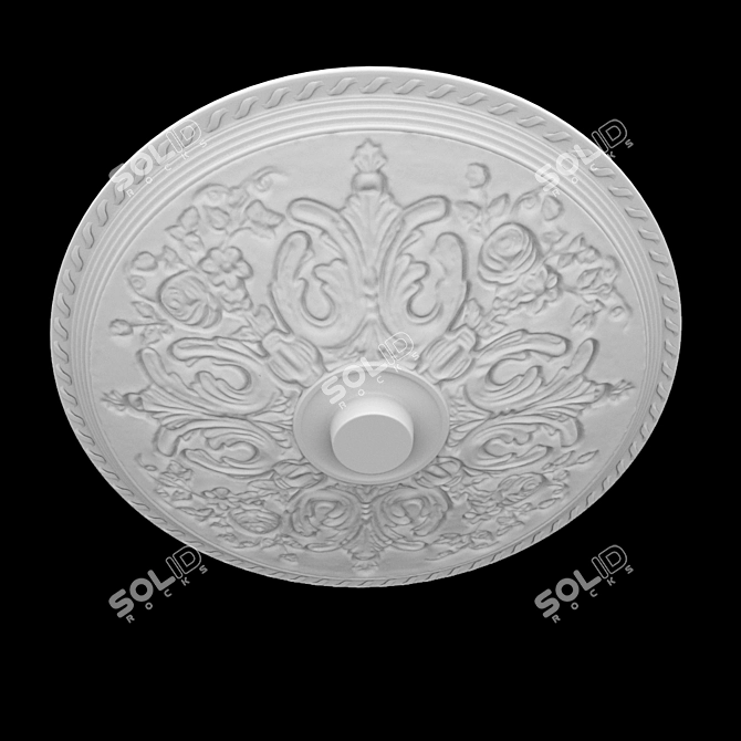 Classic Ceiling Rosette 3D model image 1