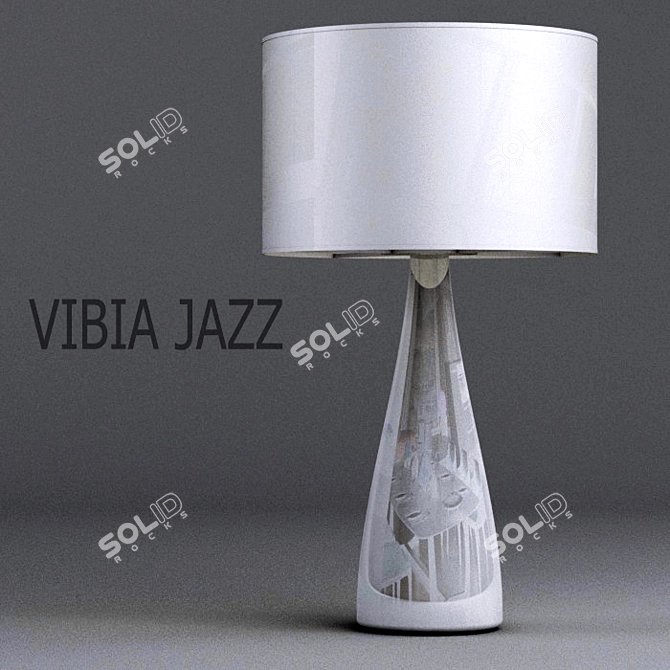 Sleek VIBIA JAZZ Desk Lamp 3D model image 1