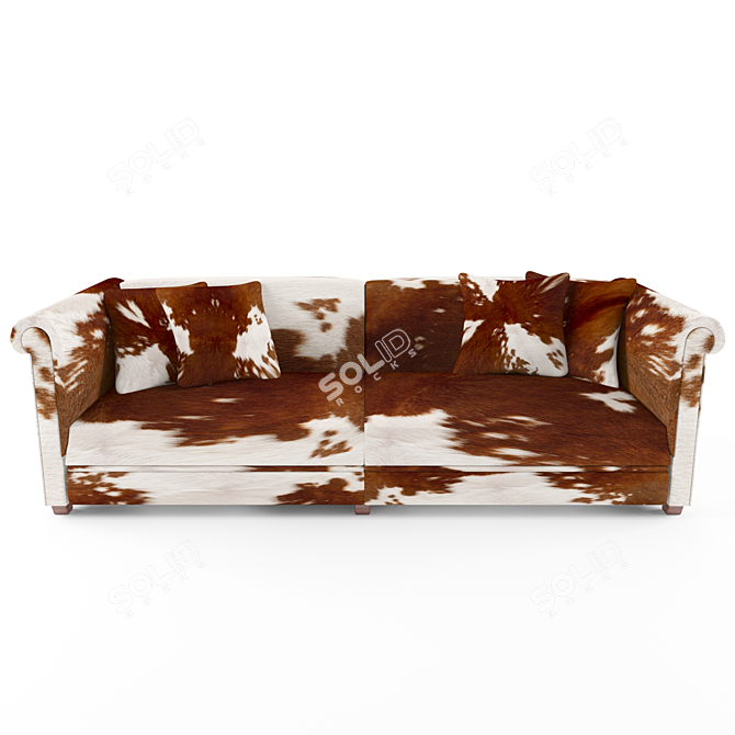 Thassos Sofa: Classic Elegance 3D model image 1