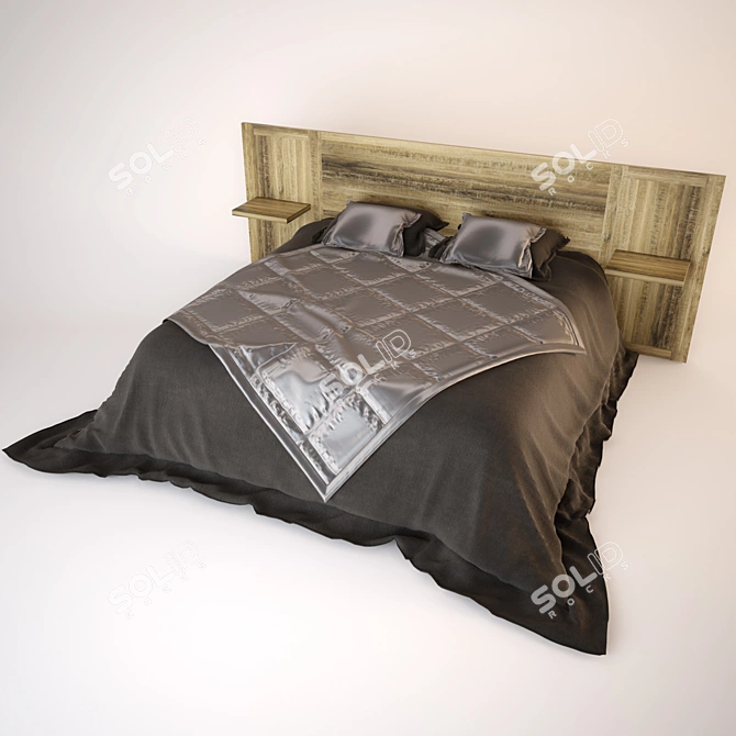 Retro Dream Bed 3D model image 1