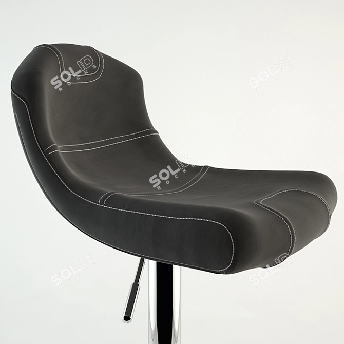 Black League Barstool by Lumisource 3D model image 2