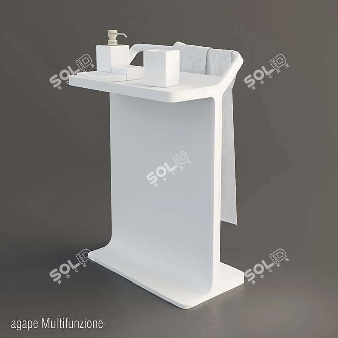 Agape White Exmar Multifunction Accessories 3D model image 1