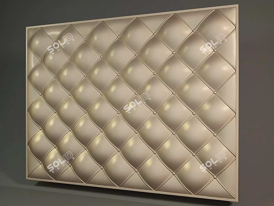 Soft Wall Decor: Versatile Bed Backrest 3D model image 1