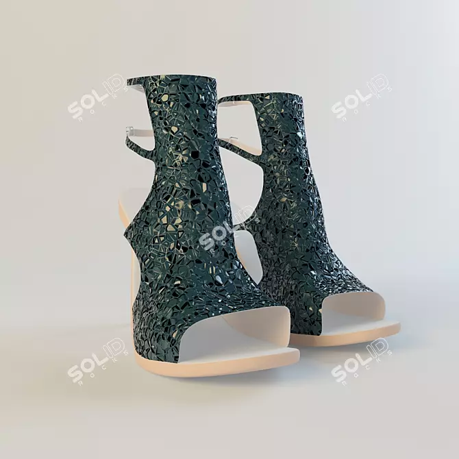 Elegant Women's Footwear 3D model image 1