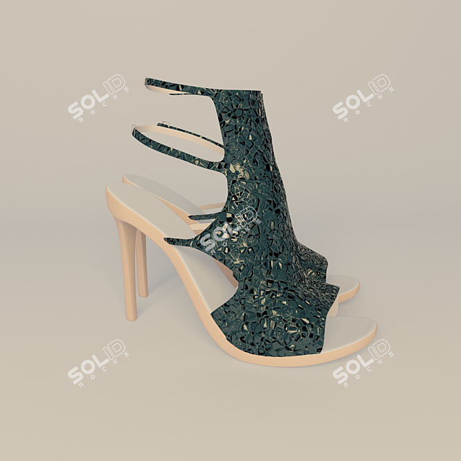 Elegant Women's Footwear 3D model image 2
