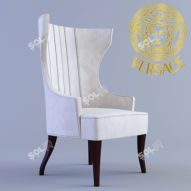 Luxury Bergere Pouff by Versace 3D model image 1