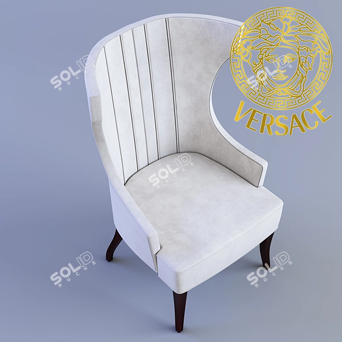 Luxury Bergere Pouff by Versace 3D model image 2