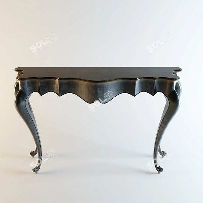 Theodore Alexander Console: Elegant Wood Design 3D model image 1