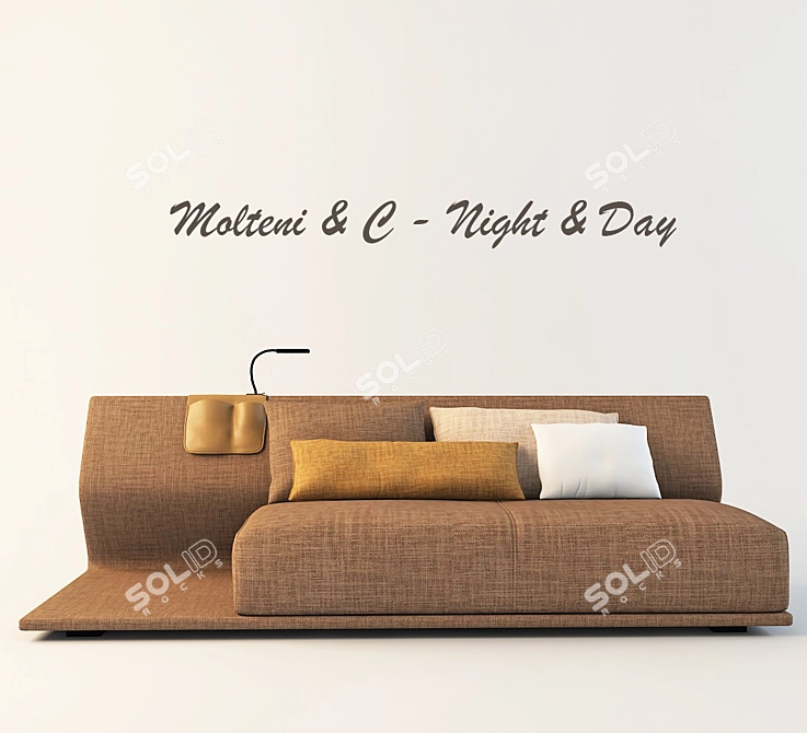 Dreamy Dreams: Night & Day Bed 3D model image 1